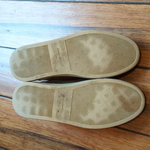 Crime London | distressed gold low top sneaker - Picture 10 of 15